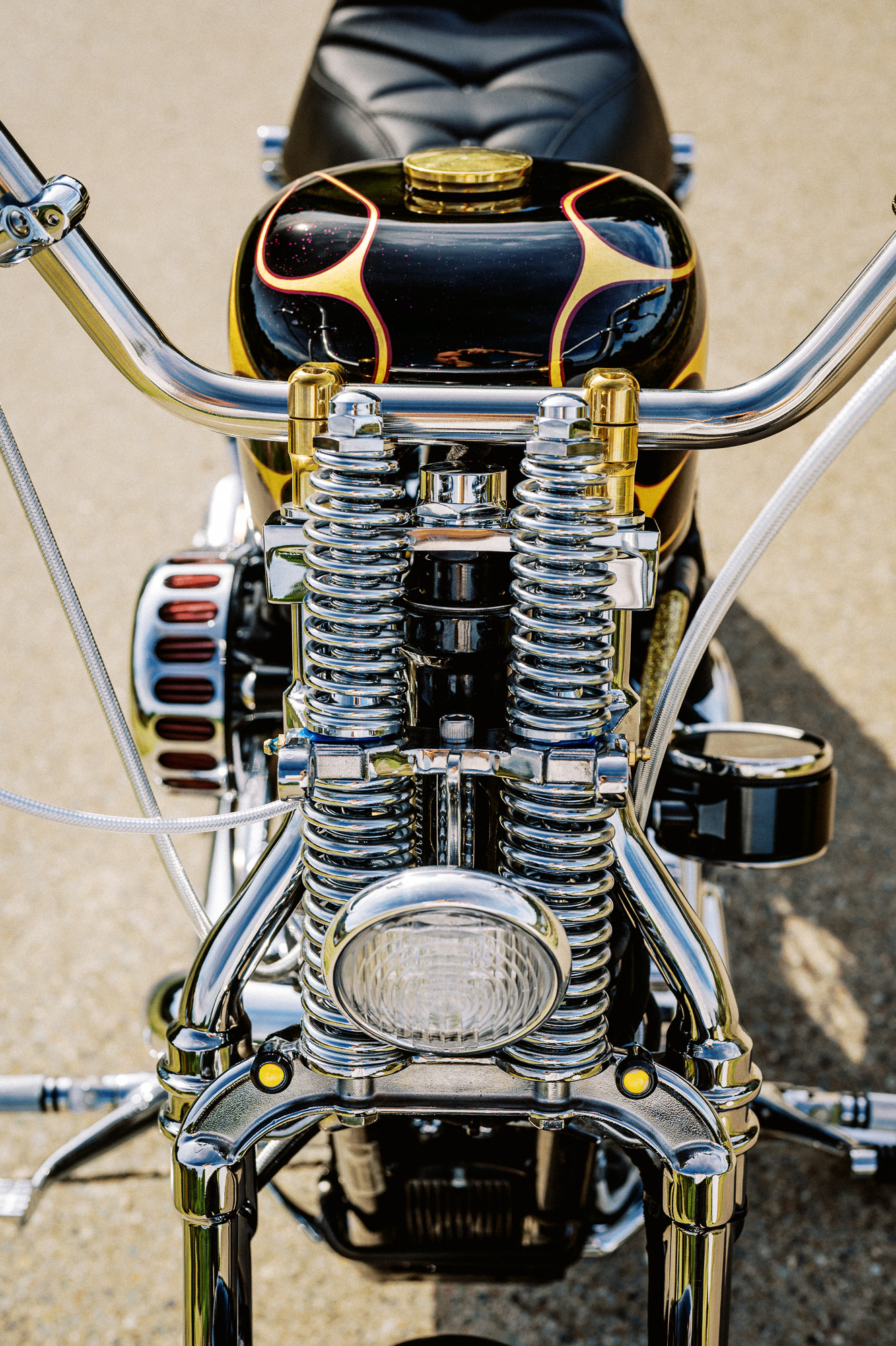 Avant du chopper Harley Sportster 2015 de Zen Motorcycle
