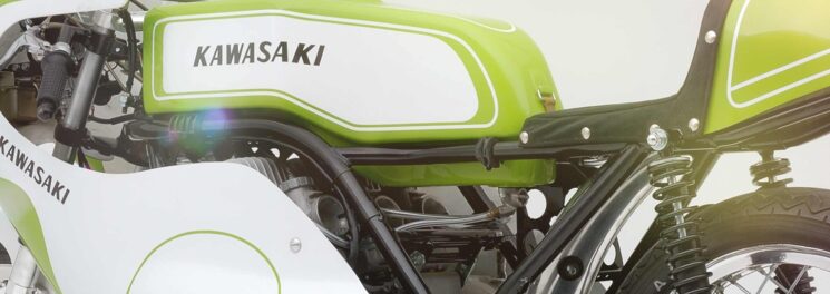 Vélo de course Kawasaki en vert