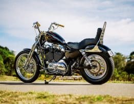Moto Caracteristique de velo personnalise Harley Sportster Chopper 2015 1024x681 1